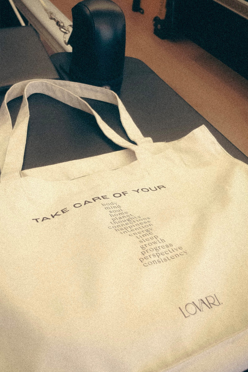 TAKE CARE RECYCLED TOTE